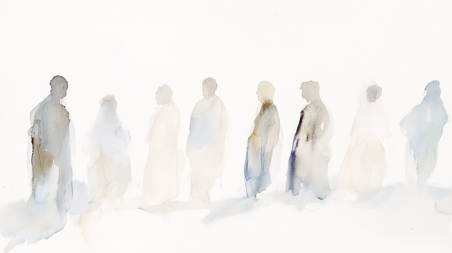 Artwork — golden retriever abstract scene dreamy minimalist watercolor 01