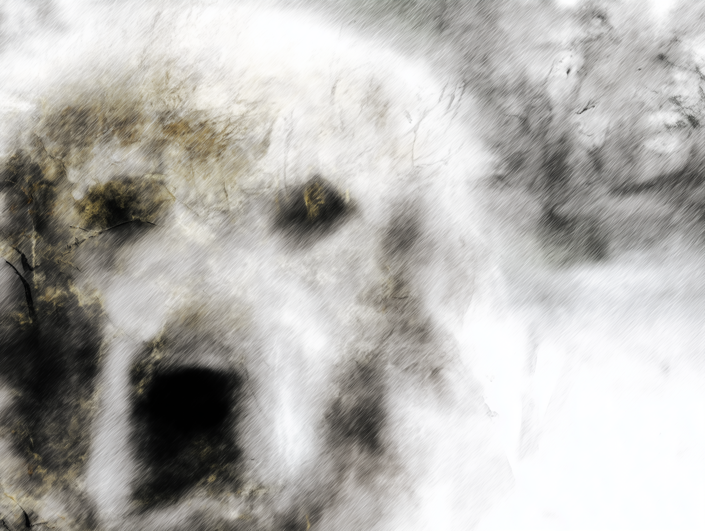 Artwork — golden retriever abstract surreal abstract painting 05