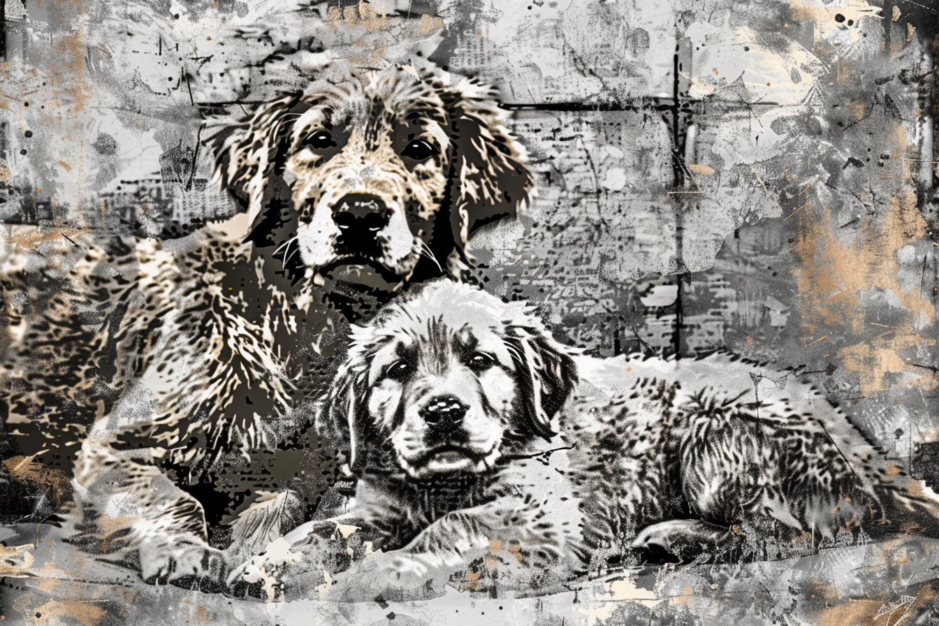 Artwork — golden retriever update original photo 01