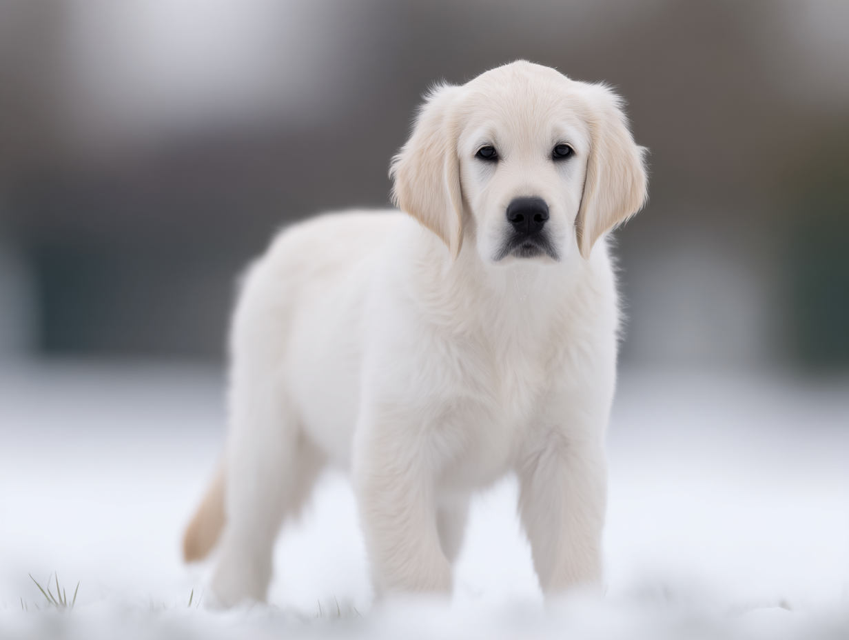 Puppies — ablack and white photo of a whit 3402b033 e472 4f6d 979e 398949ff6307 3